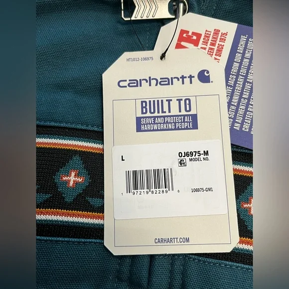 Carhartt Montana Loose Fit Duck Active Jacket—Greenstone Large - Picture 8 of 10